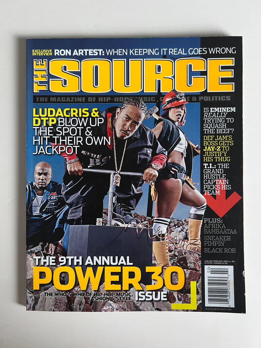 The Source Magazine January/February 2005 cover featuring Ludacris and DTP, The 9th Annual Power 30 Issue, Issue No. 184
