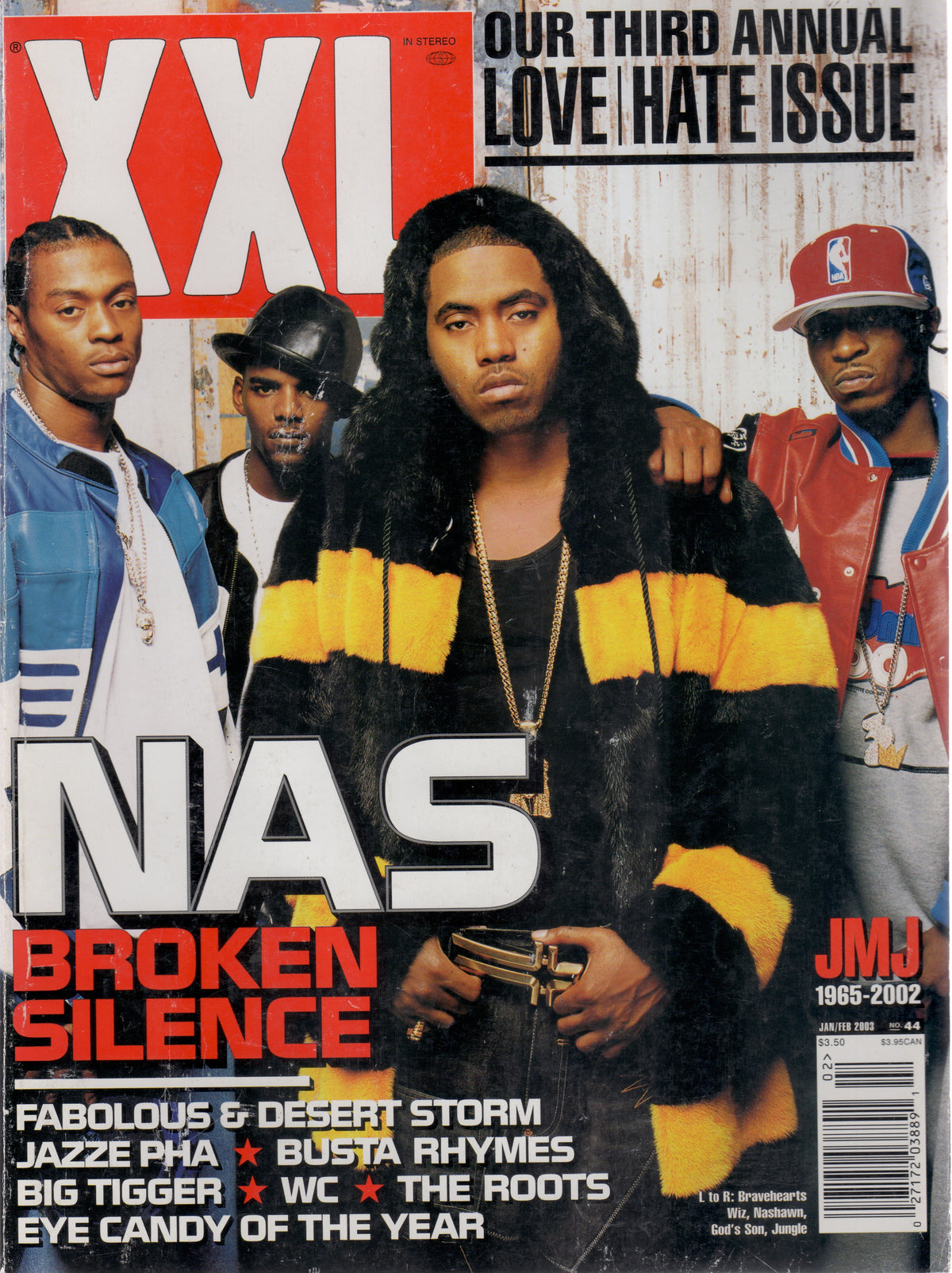 XXL Magazine - January | February 2003 (Nas Cover, Fabolous, Busta Rhymes, Big Tigger)