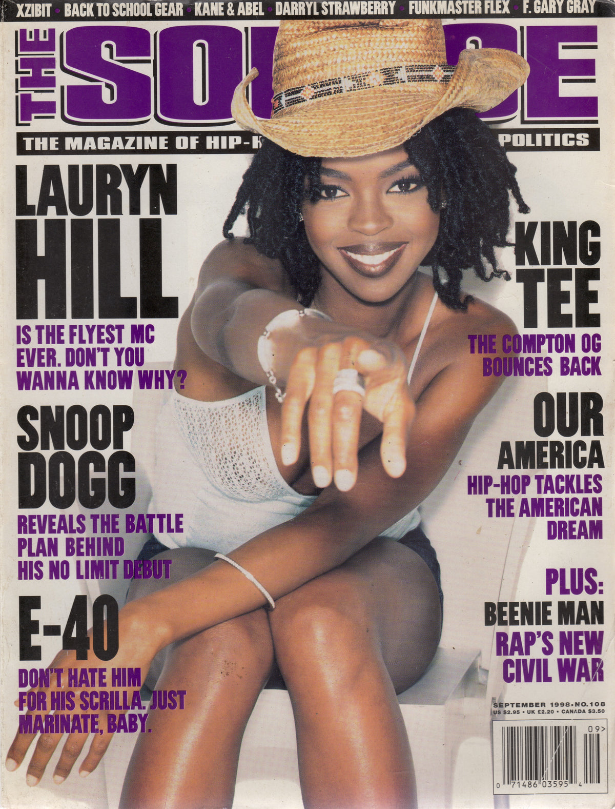 The Source Magazine – September 1998 (Lauryn Hill Cover, Issue No. 108)