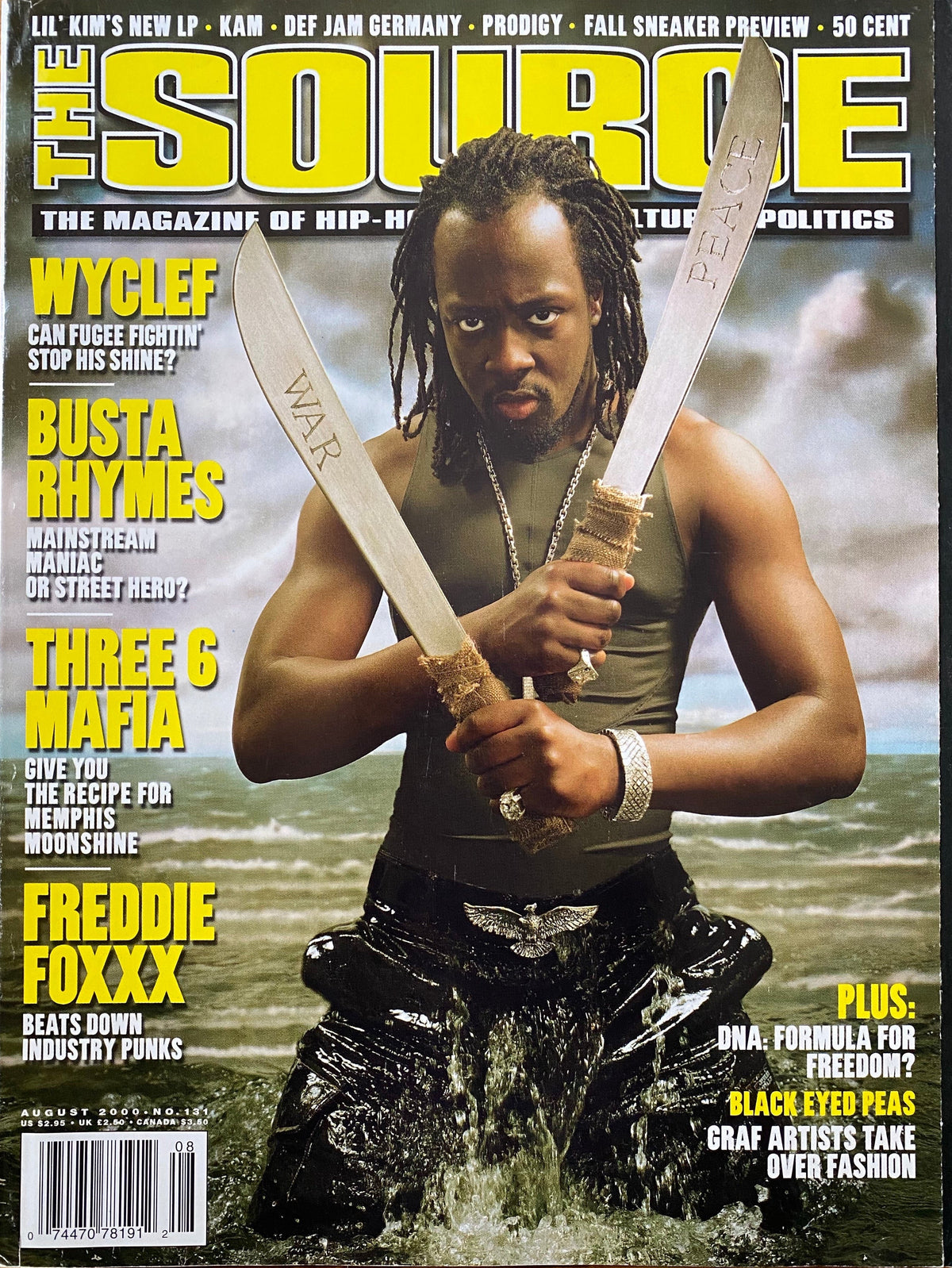 The Source Magazine - August 2000 (Wyclef Jean Cover, Busta Rhymes, Three 6 Mafia)